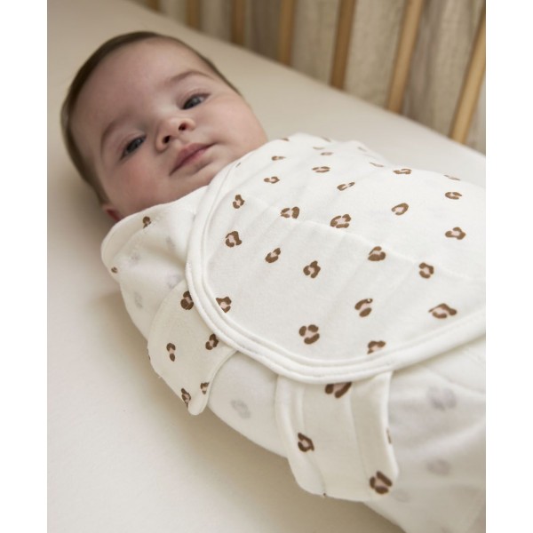 Meyco – Swaddle Mini Panther Ροζ απαλό 0-3 μηνών