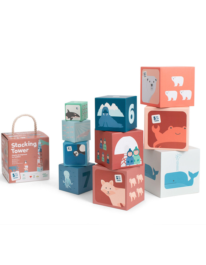 BS Toys – Πύργος στοίβαξης – Ζώα Αρκτικής
