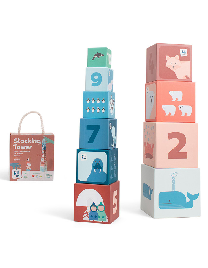 BS Toys – Πύργος στοίβαξης – Ζώα Αρκτικής