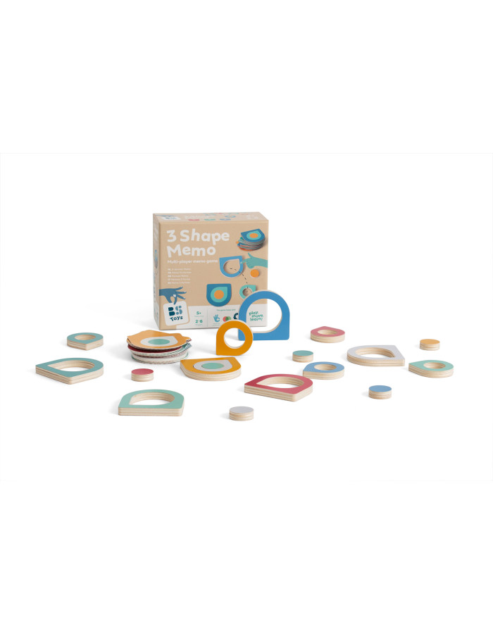 BS Toys – Παιχνίδι Μνήμης 3 Σχημάτων BS Toys – Παιχνίδι Μνήμης 3 Σχημάτων