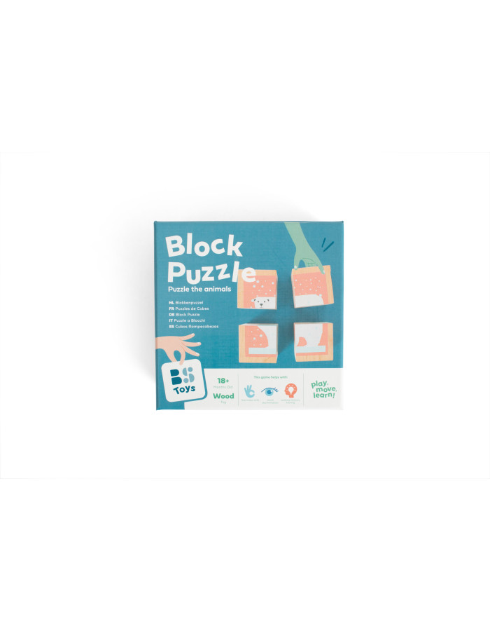 BS Toys – Παιχνίδι Puzzle Ξύλινων Κύβων