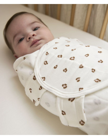 Meyco – Swaddle Mini Panther Ροζ απαλό 0-3 μηνών  |  MEY-155.162.41.01