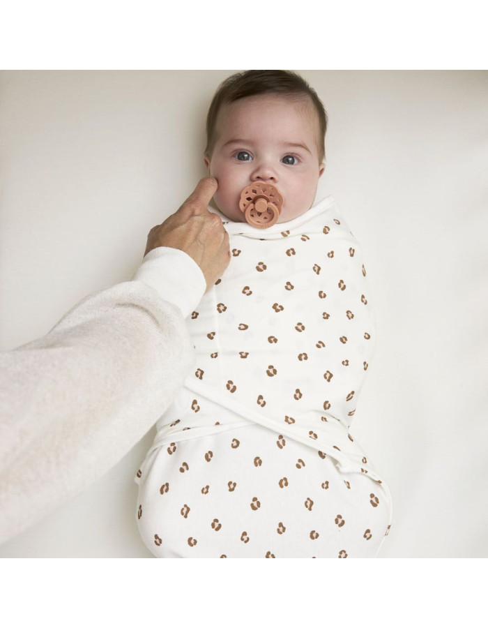 Meyco – Swaddle Mini Panther Ροζ απαλό 0-3 μηνών