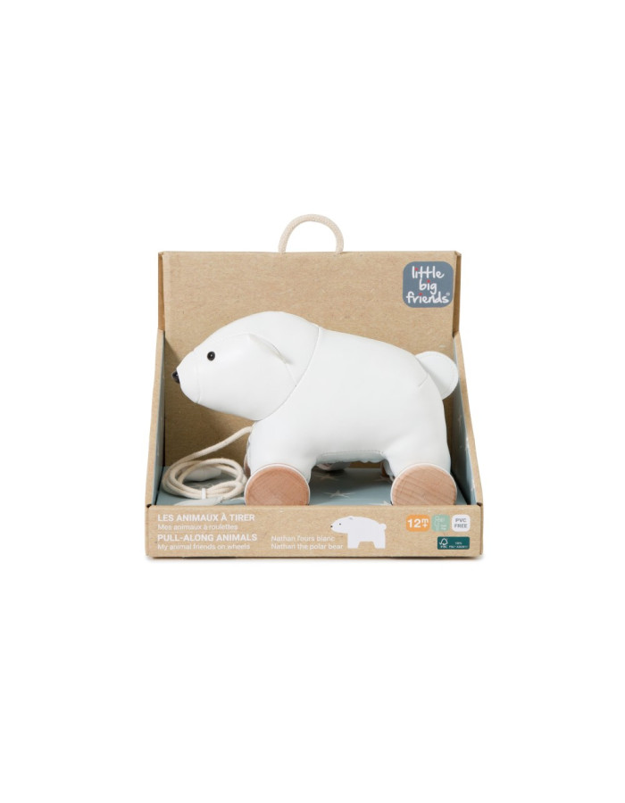 Nathan the pull along polar bear