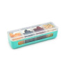 Melii Plastic Kids Food Container Blue