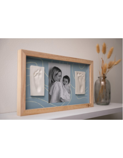 2 Prints Frame – Blue Abstract