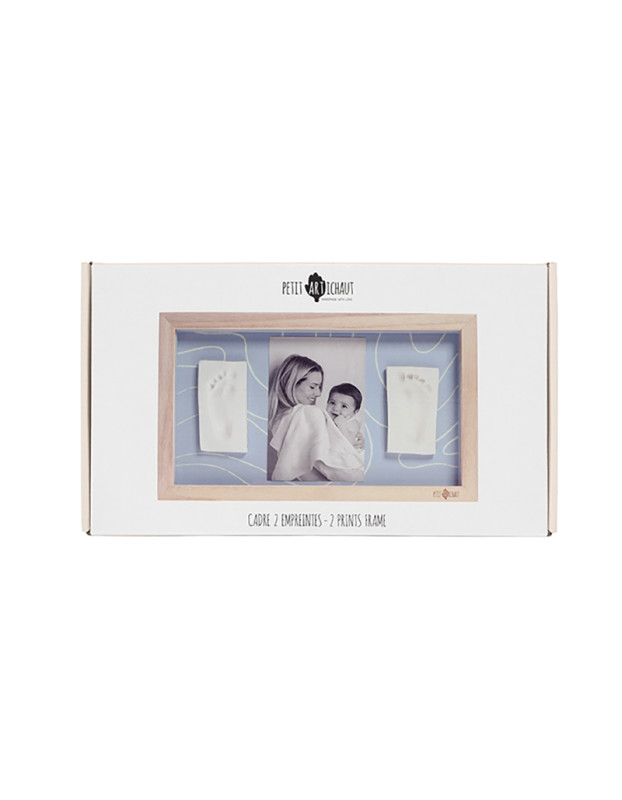 2 Prints Frame – Blue Abstract