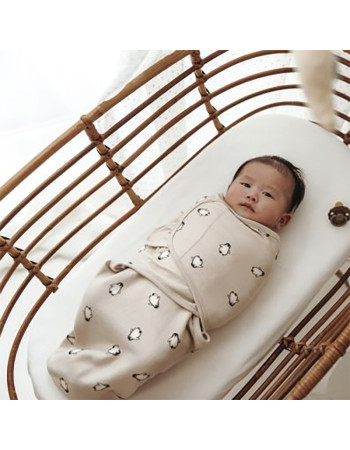 Meyco Swaddle Sand Penguin 0-3 μηνών  |  MEY-155.219.62.01