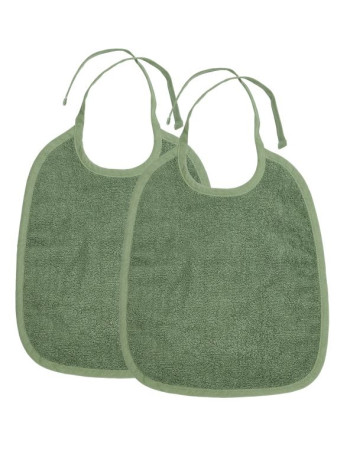 Meyco Σετ 2 Βαμβακερές Σαλιάρες Forest Green  |  MEY-611232