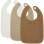Meyco – Σετ 3 Βαμβακερές Σαλιάρες Offwhite/Sand/Toffee