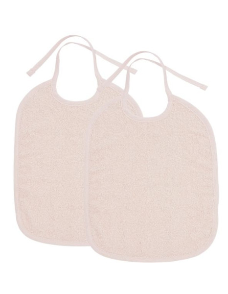 Meyco Σετ 2 Βαμβακερές Σαλιάρες Soft Pink