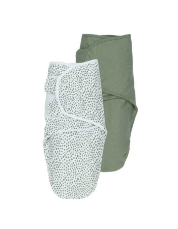 Meyco 2 Pack Swaddle Cheetah/Forest green 0-3 μηνών  |  MEY-310011