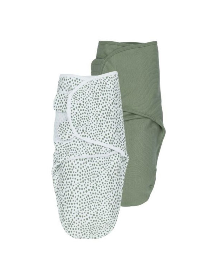 Meyco 2 Pack Swaddle Cheetah/Forest green 0-3 μηνών  |  MEY-310011