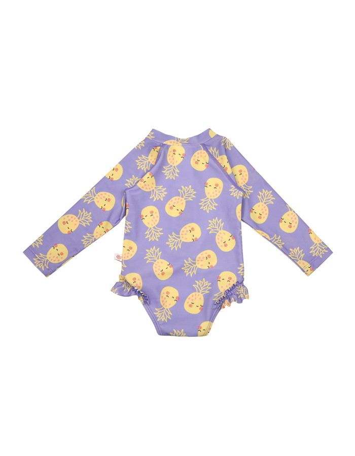 Zoocchini Ολόσωμο Μαγιώ με Μανίκια UV Pineapple