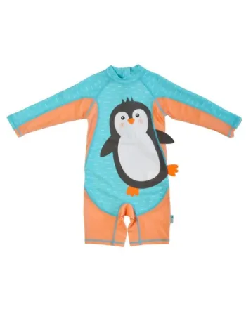 Zoocchini Surf Suit UPF50 Penguin - 6-12m  |  ZOO12418-6-12M
