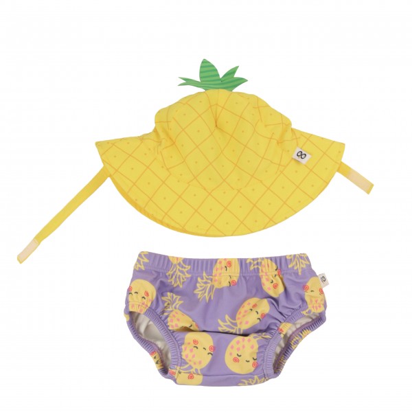 Σετ Μαγιό και Καπέλο UPF50  Pineapple Punch - 12-24m
