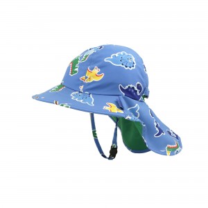 Zoocchini Cape Sunhat UPF50 Devin the Dinosaur And Friends 