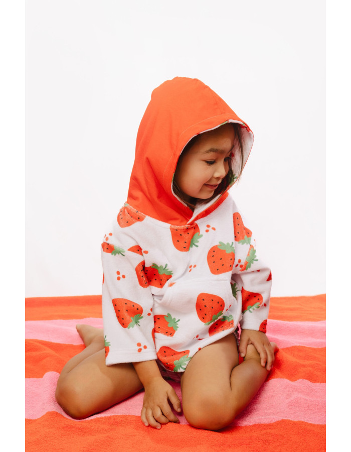 Swim Coverup UPF50  Strawberry 12-24 months