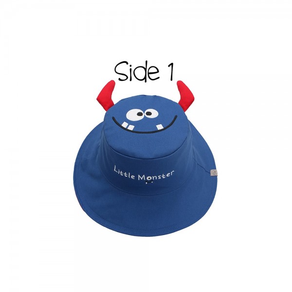 Καπέλο Διπλής Όψης UPF 50  Monster/Car (Cotton) - LARGE 4-6 yrs