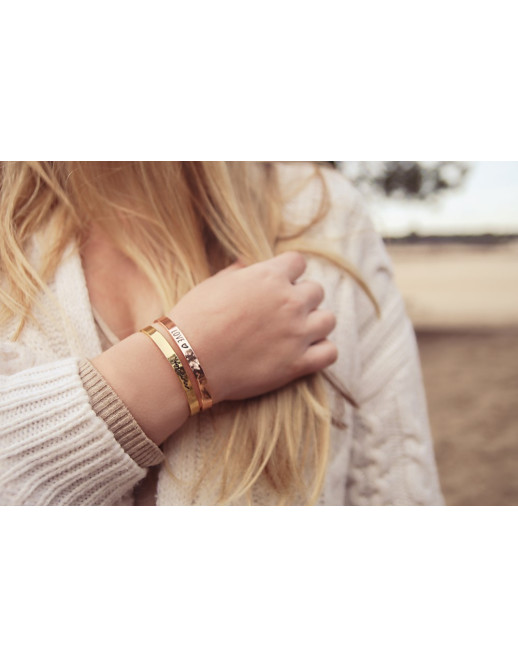 Proud Mama Βραχιόλι Χειροπέδα Forever Rose Gold