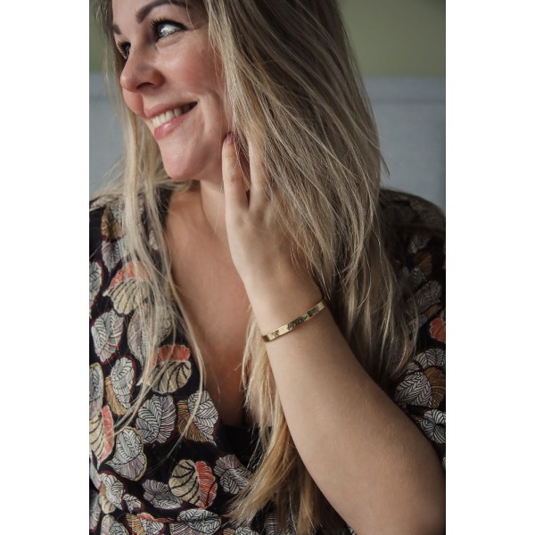 Proud Mama Βραχιόλι Χειροπέδα Dreams Silver