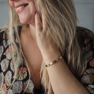 Proud Mama Βραχιόλι Χειροπέδα Mama Rose Gold