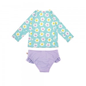 Zoocchini Σετ UV Μαγιώ και Μπλούζα Daisy - 4 ΕΤΩΝ