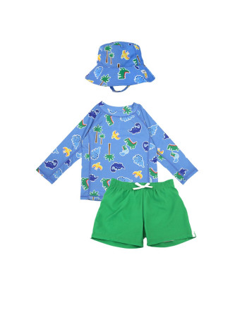 Σετ UV Μαγιώ Bucket Καπέλο Μπλούζα Devin the Dino | Friends - 12-24m  |  ZOO16008-12-24M