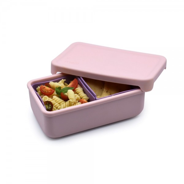 Melii – Bento Σιλικόνης 2 Θέσεων 700ml Pink/Purple