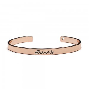 Proud Mama Βραχιόλι Χειροπέδα Dreams Rose Gold