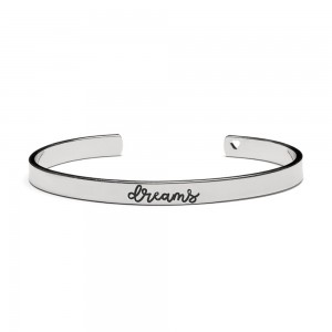 Proud Mama Βραχιόλι Χειροπέδα Dreams Silver