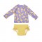 Zoocchini Σετ UV Μαγιώ και Μπλούζα Pineapple - 12-24m