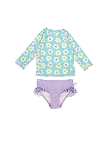 Zoocchini Σετ UV Μαγιώ και Μπλούζα Daisy - 12-24m  |  ZOO16405-12-24M
