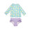 Zoocchini Σετ UV Μαγιώ και Μπλούζα Daisy - 12-24m  |  ZOO16405-12-24M
