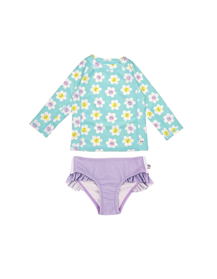 Zoocchini Σετ UV Μαγιώ και Μπλούζα Daisy