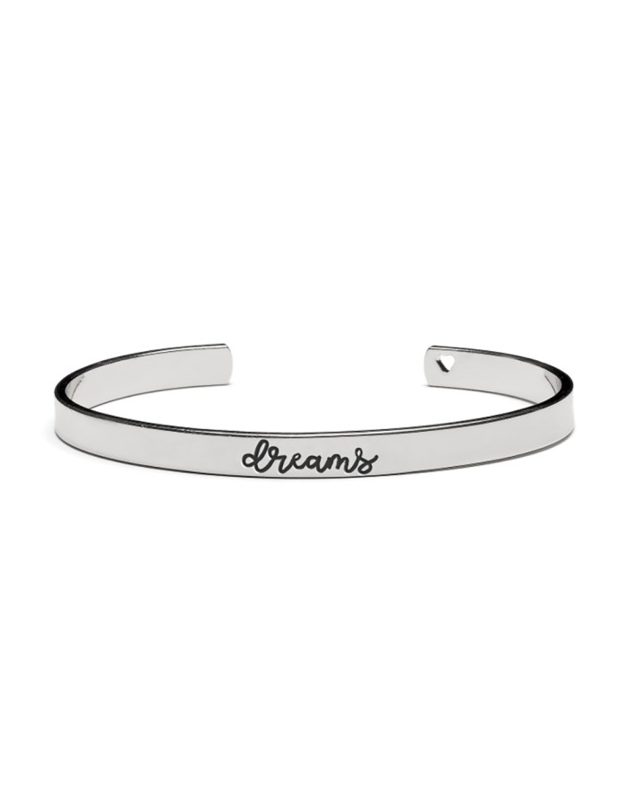 Proud Mama Βραχιόλι Χειροπέδα Dreams Silver