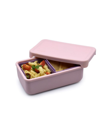 Melii – Bento Σιλικόνης 2 Θέσεων 700ml Pink/Purple