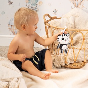 Λούτρινο Κρεμαστό Γατάκι Black/White