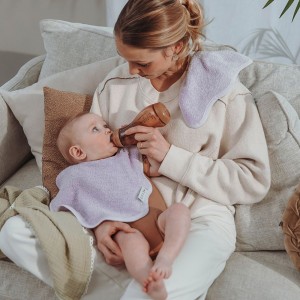 Meyco Σετ 2 Σαλιάρες Wavy Lavander