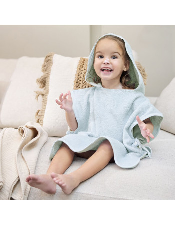 Meyco Πόντσο Μπάνιου Wavy – grey blue – 1-3 years