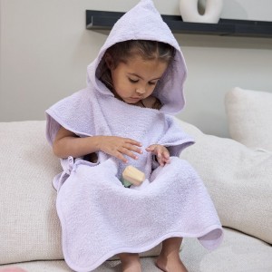 Meyco Πόντσο Μπάνιου terry Wavy – soft lavender – 1-3 years