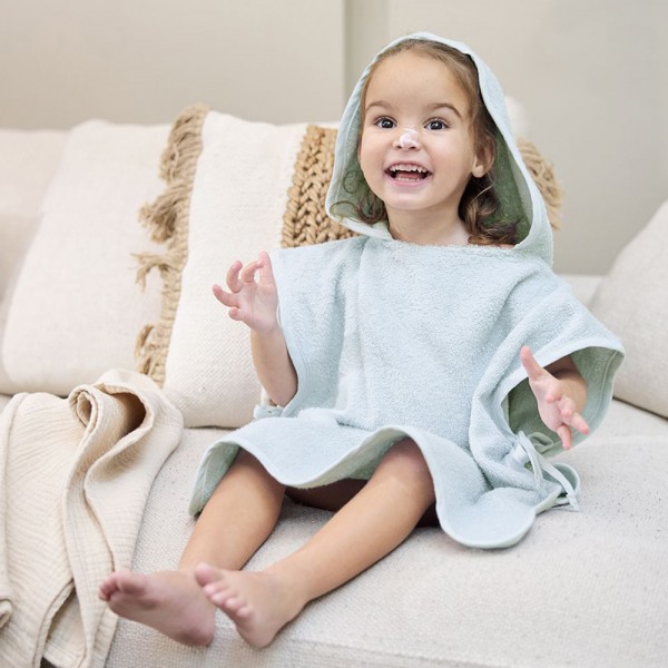 Meyco Πόντσο Μπάνιου Wavy – grey blue – 1-3 years Meyco Πόντσο Μπάνιου Wavy – grey blue – 1-3 years