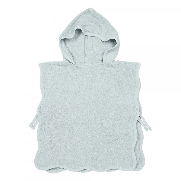 Meyco Πόντσο Μπάνιου Wavy – grey blue – 1-3 years
