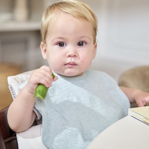 Meyco Σετ 2 Σαλιάρες Wavy Blue Grey Meyco Σετ 2 Σαλιάρες Wavy Blue Grey