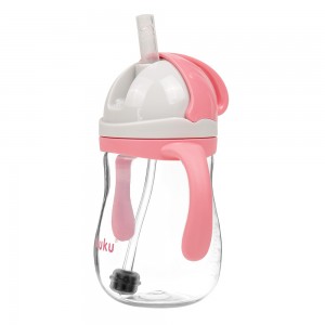 Ποτηράκι με Καλαμάκι και Βαρίδι Pink Ποτηράκι με Καλαμάκι και Βαρίδι Pink