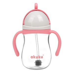 Ποτηράκι με Καλαμάκι και Βαρίδι Pink