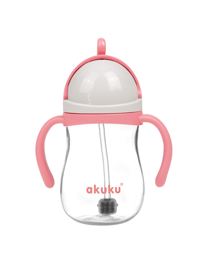 Ποτηράκι με Καλαμάκι και Βαρίδι Pink
