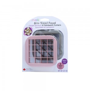 Melii – Sandwich Cutters Pink/Grey 2 τεμ