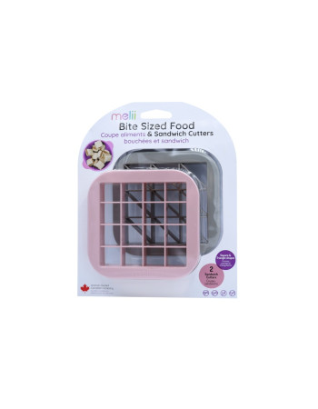 Melii – Sandwich Cutters Pink/Grey 2 τεμ