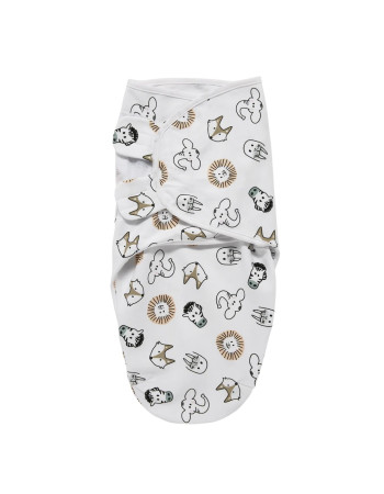 Meyco Swaddle Animal Multicolour 0-3 μηνών  |  MEY-301019